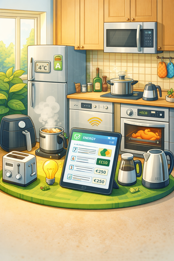 Slim energie besparen in de keuken: tips per apparaat