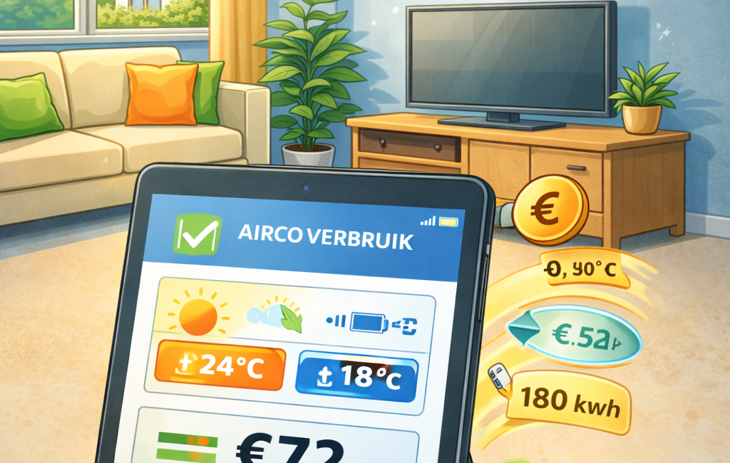 Afbeelding van een airco in een huiskamer.