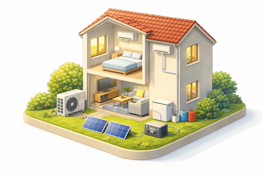 Wat kost een airco in verbruik per maand?