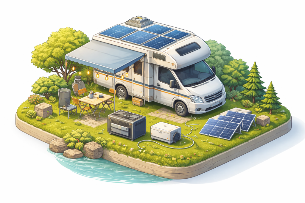 Hoeveel zonnepanelen heb je nodig voor gebruik onderweg?